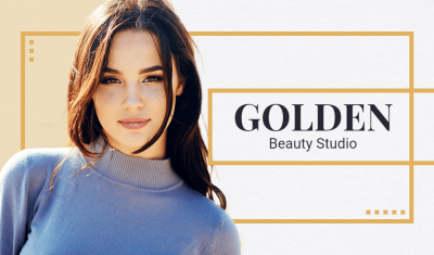 Beauty Studio Service Introduction Business Card