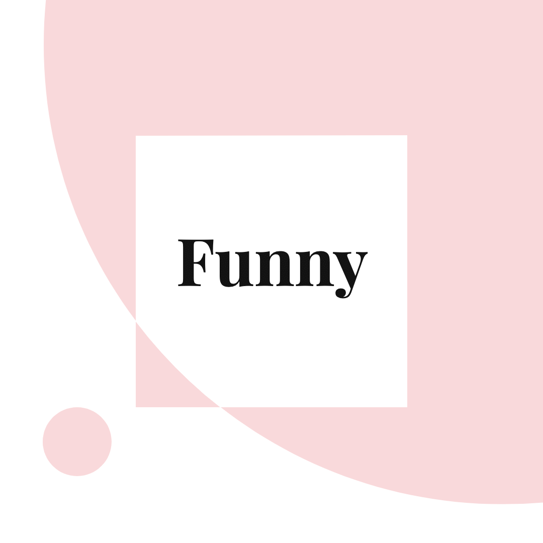 Fashion Style Pink Circle Element Simple Text Funny Instagram Post