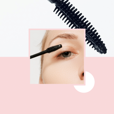 Simple Fashion Pink Square Element Makeup Brush Display Sale Ecommerce Product Image
