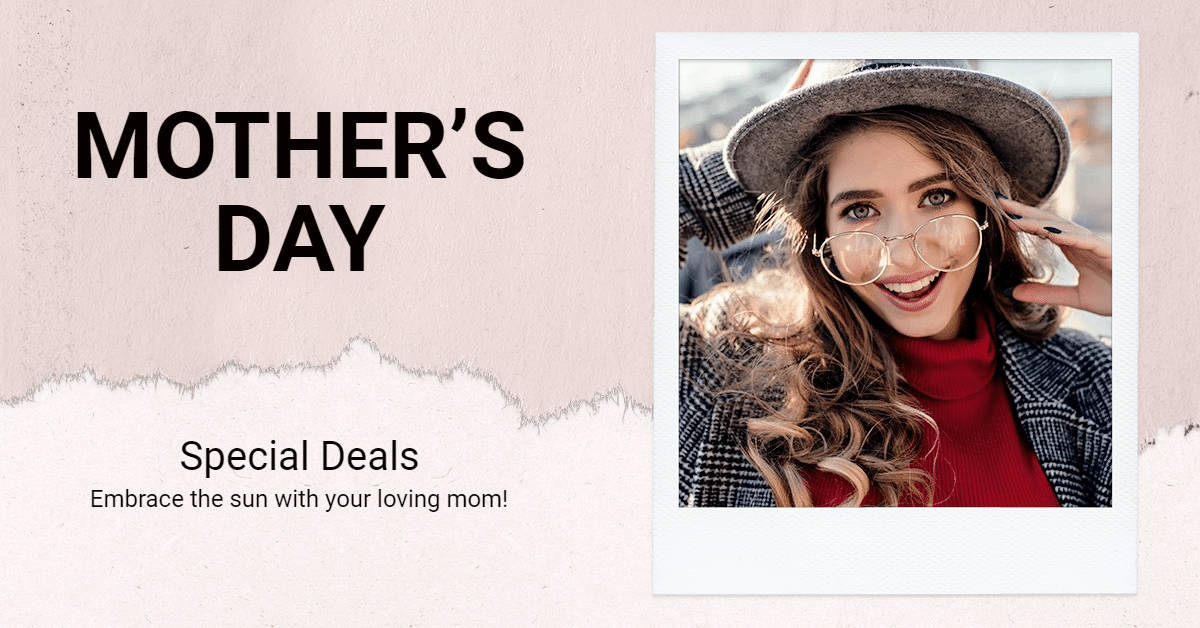 Mother's day sunglasses promotion ecommerce banner预览效果