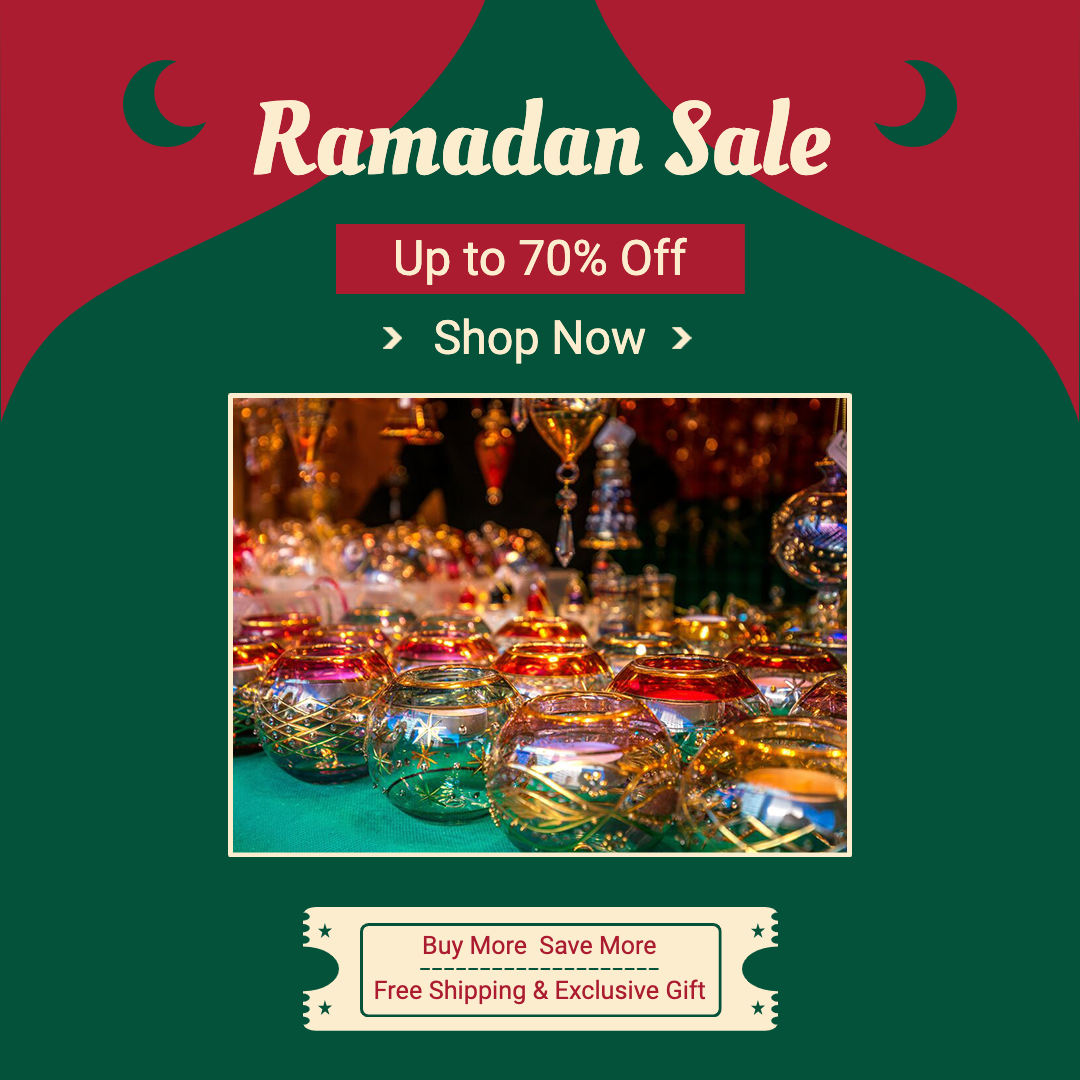 Green Color Block Creative Ramadan Sale Promotion Ecommerce Story预览效果