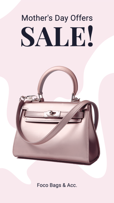 Mother's day bags sale ecommerce story预览效果