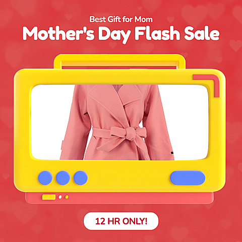 Creative Mother's Day Wear Flash Sale Discount Ecommerce Product Image