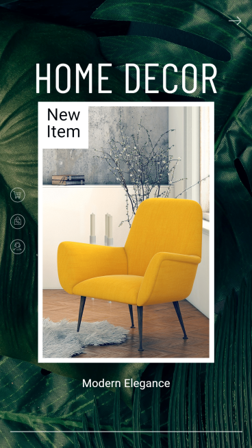 Home Decor and Furniture New Product Arrival Ecommerce Story预览效果