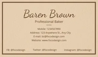 professional business card template