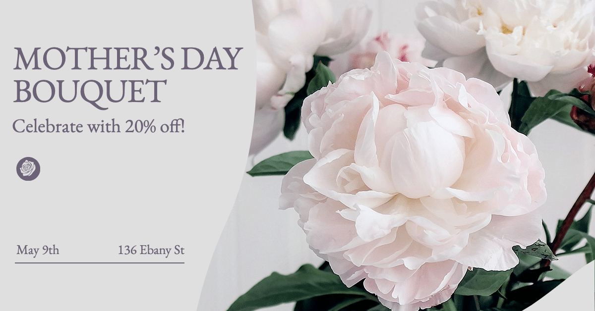 Simple Mother's Day Bouquet Promotion Ecommerce Story