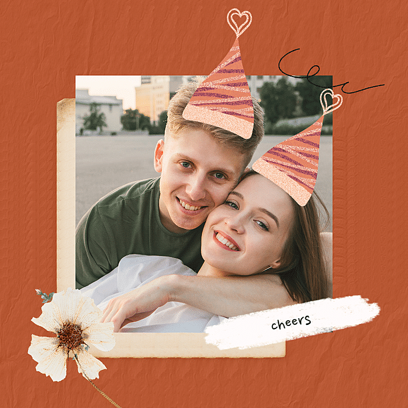 Couple Dating Love Mark Template