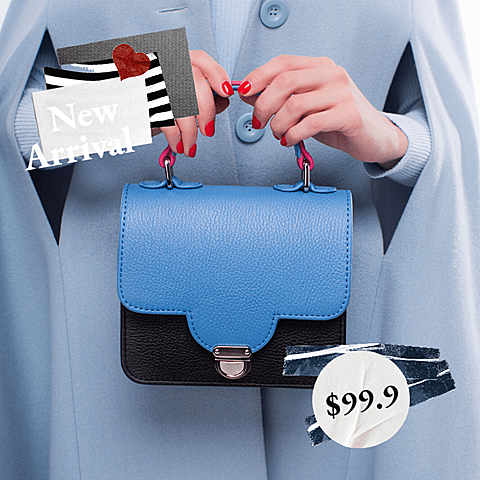 Women's Bag New Product Arrival Mark Template