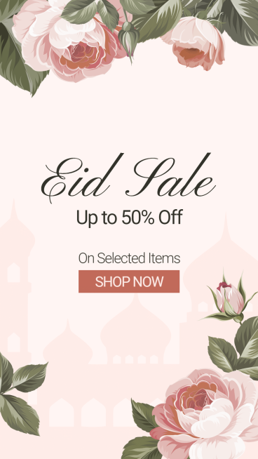 Simple Eid Al Fitr Promotion Ecommerce Story预览效果