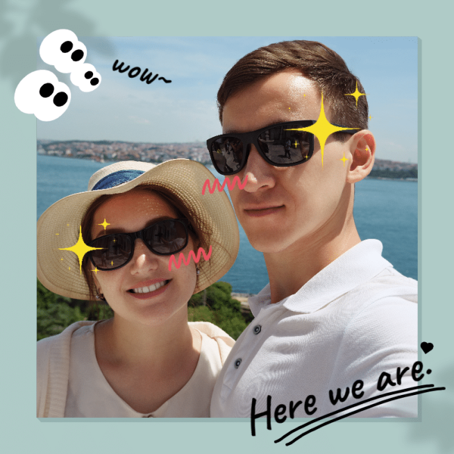 Couples Love Mark Template预览效果