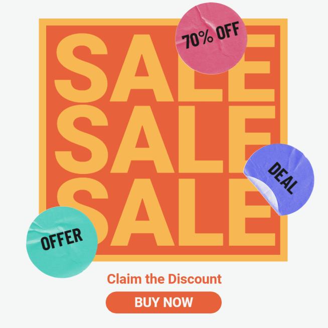 Colorful Paper Tag Element Simple Fashion Style Promotion Ecommerce Product Image预览效果