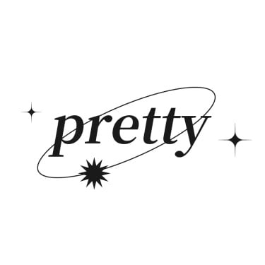 手绘-潮酷氛围装饰贴纸-pretty