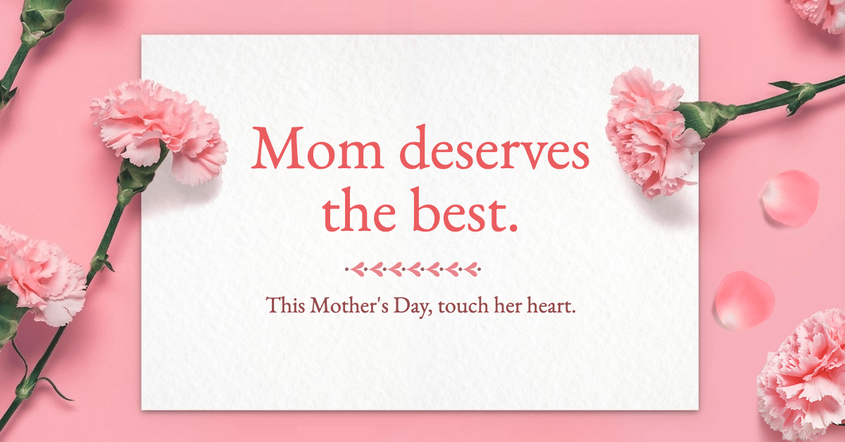 Flower Shop mother's day promotion ecommerce banner预览效果