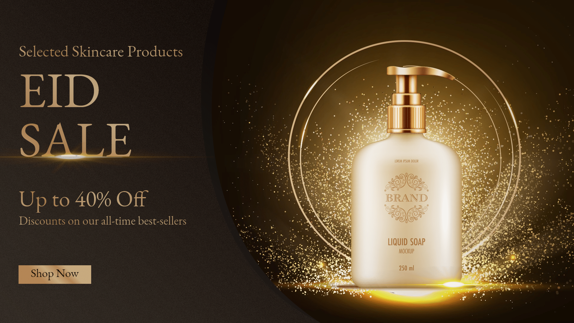 Skincare products eid sale ecommerce banner