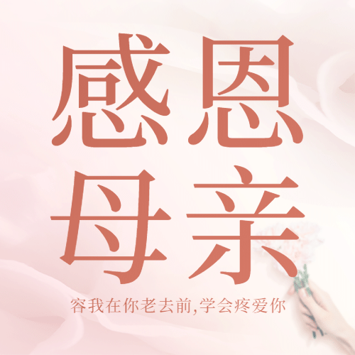 母亲节感恩妈妈致爱祝福公众号次图预览效果