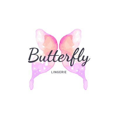 Literary Style Butterfly Lingeries Logo Image