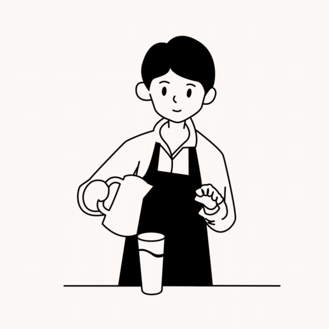 情人节极简描线盐系情侣头像预览效果