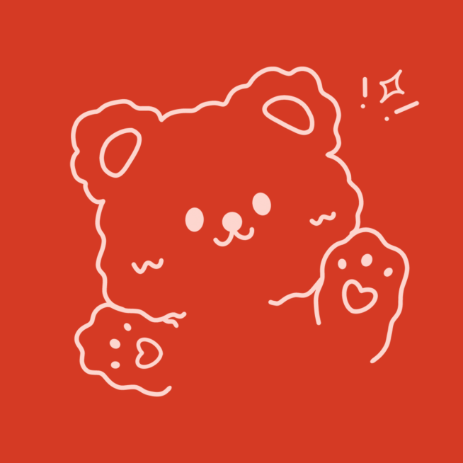 情人节描线可爱小熊情侣头像预览效果