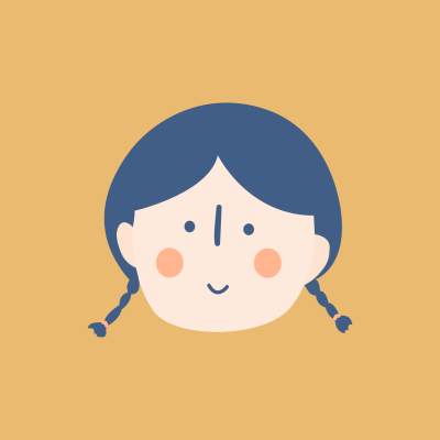 情人节简约女孩插画情侣头像