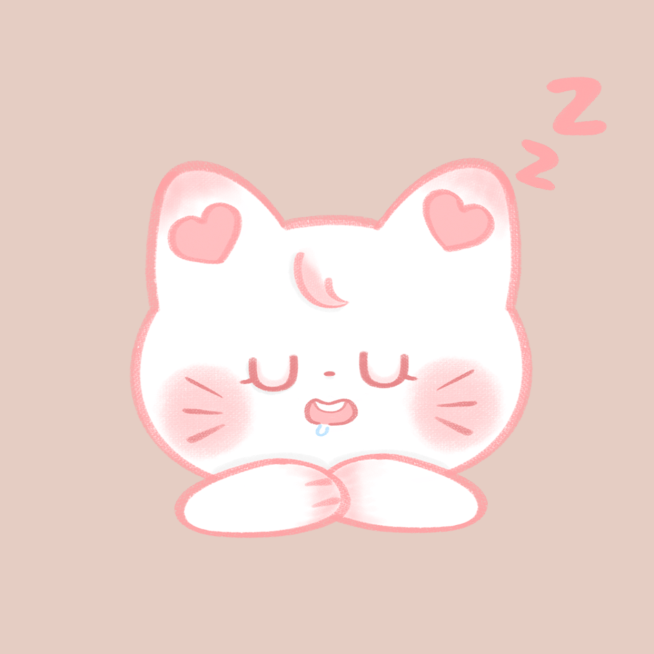 情人节可爱猫猫插画情侣头像预览效果