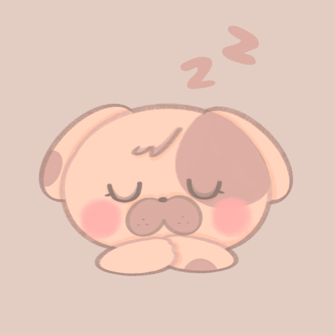 情人节可爱狗狗插画情侣头像预览效果