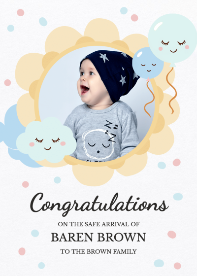 Baby Shower Invitation card