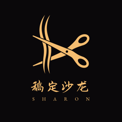 Logo头像美发店标奢华时尚