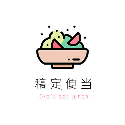 餐饮美食创意手绘店标头像Logo