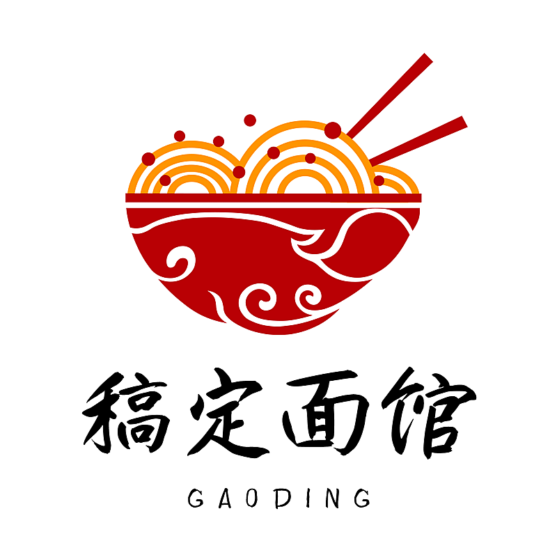 头像Logo面馆餐饮美食手绘创意