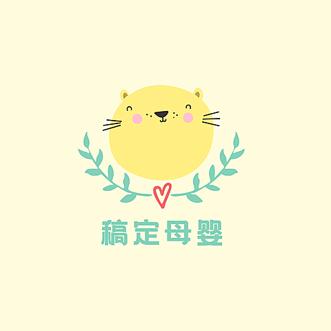 店标卡通可爱头像logo