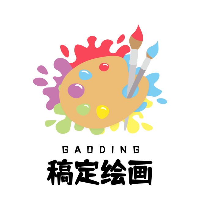 美术绘画手绘卡通头像Logo预览效果