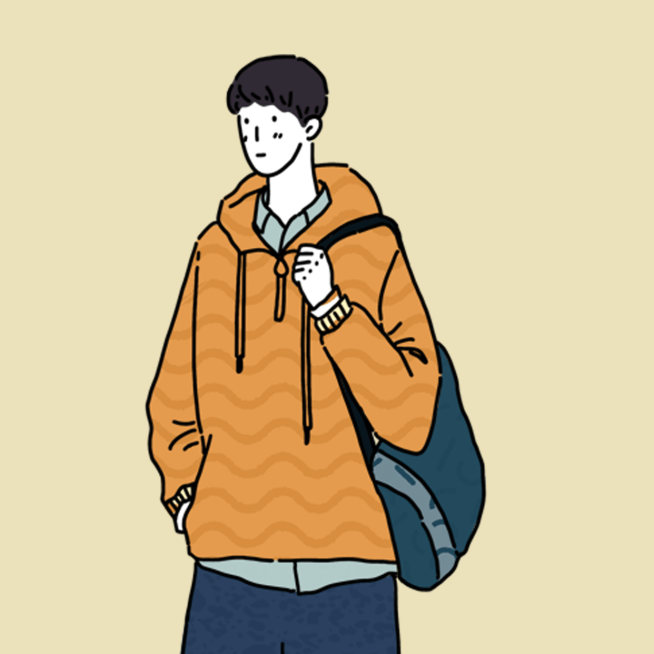 个性潮酷插画男生基友微信头像套系预览效果