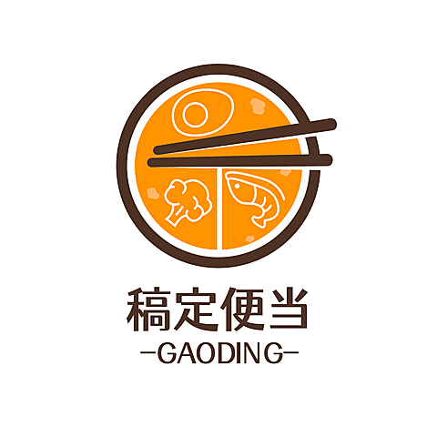 logo头像餐饮美食便当创意手绘店标