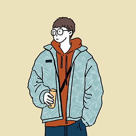 个性潮酷插画男生基友微信头像套系