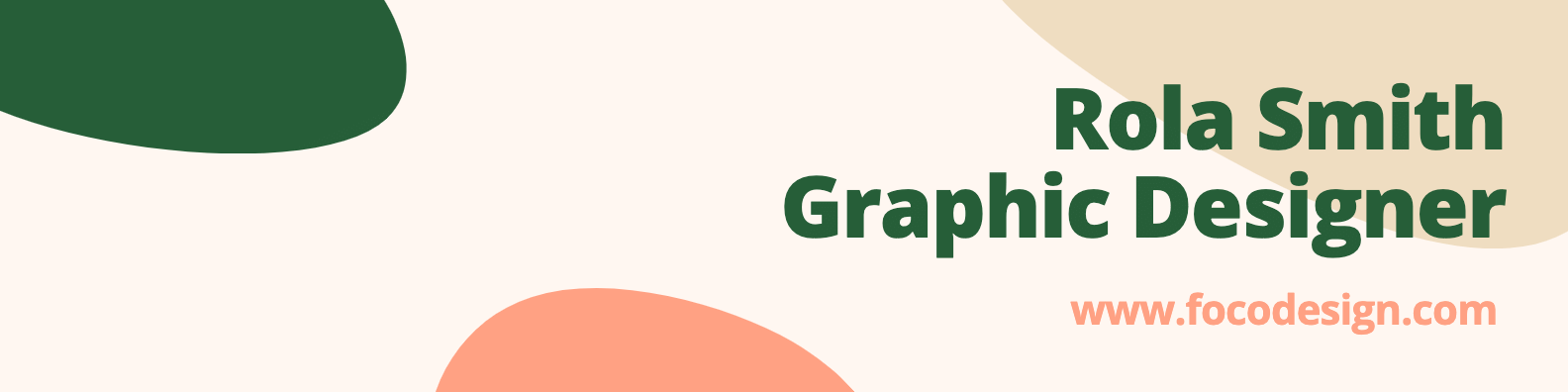 Simple Literary Graphic Designer Personal Introduction LinkedIn Banner