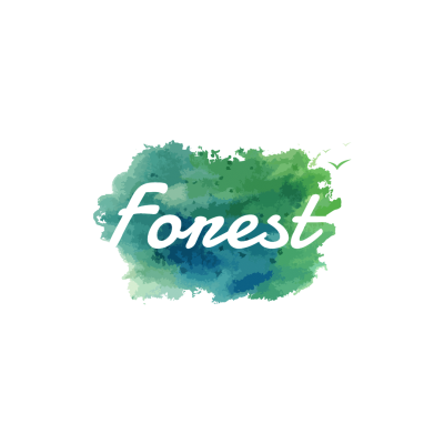 Watercolor Style Apparels Bags Logo Image