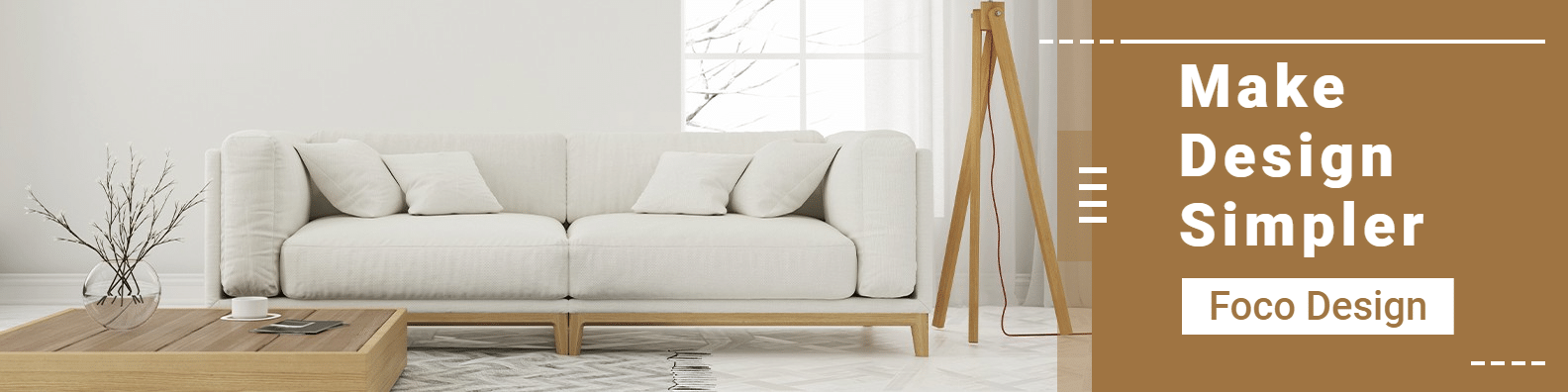 Simple Literary Interior Design Services Introduction LinkedIn Banner