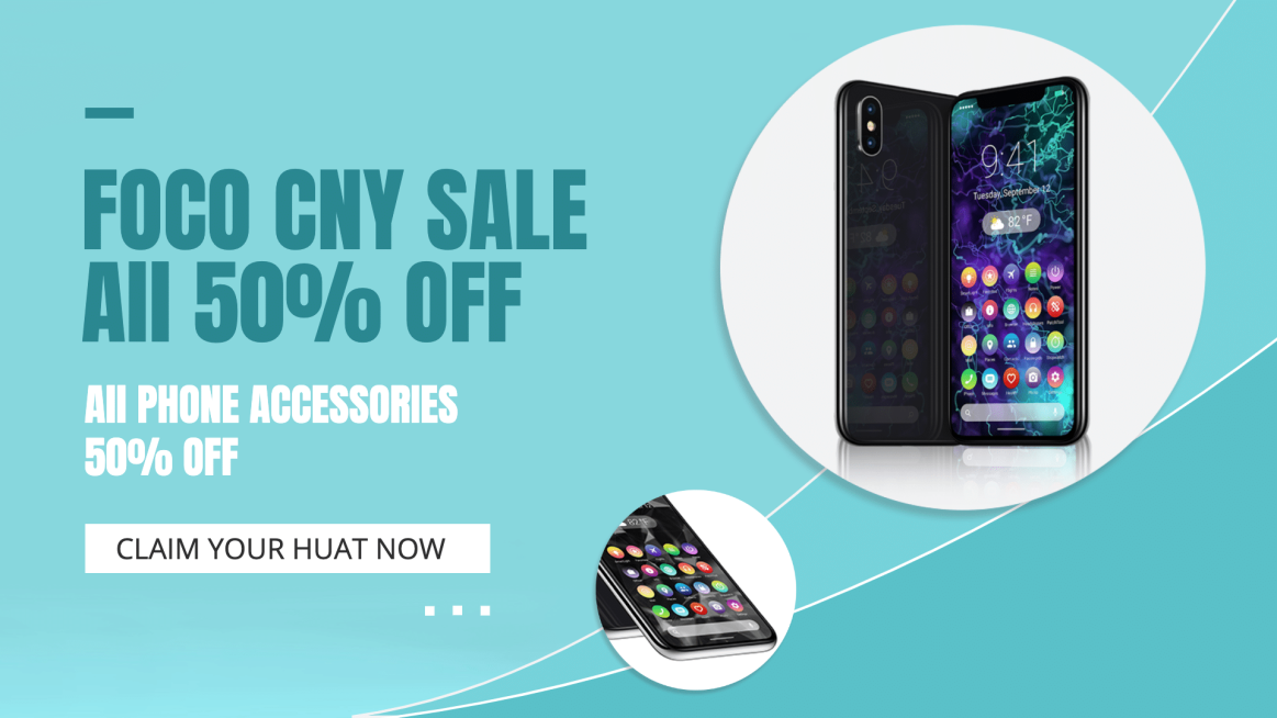 Mobile Phone Accessories Shop Spring Festival Promotion E-commerce Banner预览效果