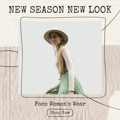 Simple Fahion Style Women's Wear New Arrival Ecommerce Story