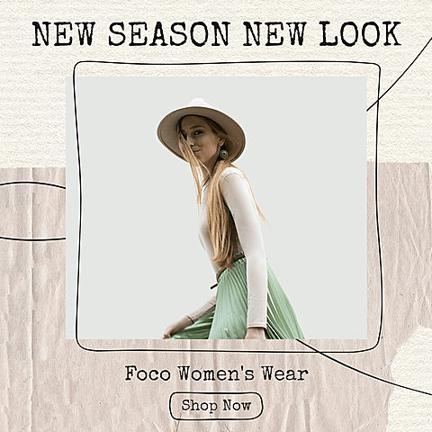 Simple Fahion Style Women's Wear New Arrival Ecommerce Story