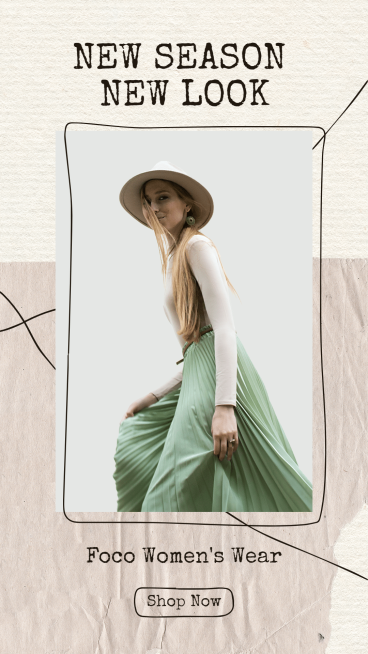 Pleated Pear Element Creative Women's Wear New Arrival Display Ecommerce Story预览效果