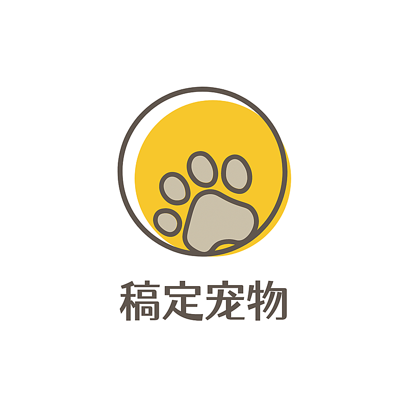 宠物卡通手绘店标头像Logo