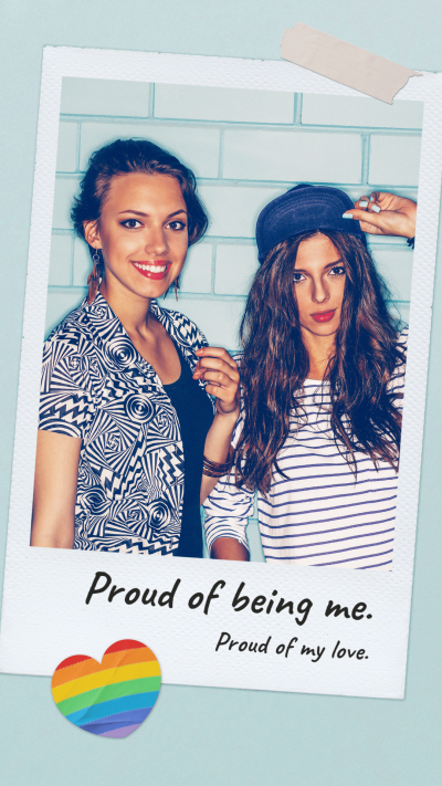 Pride Month Polaroid Instagram Story