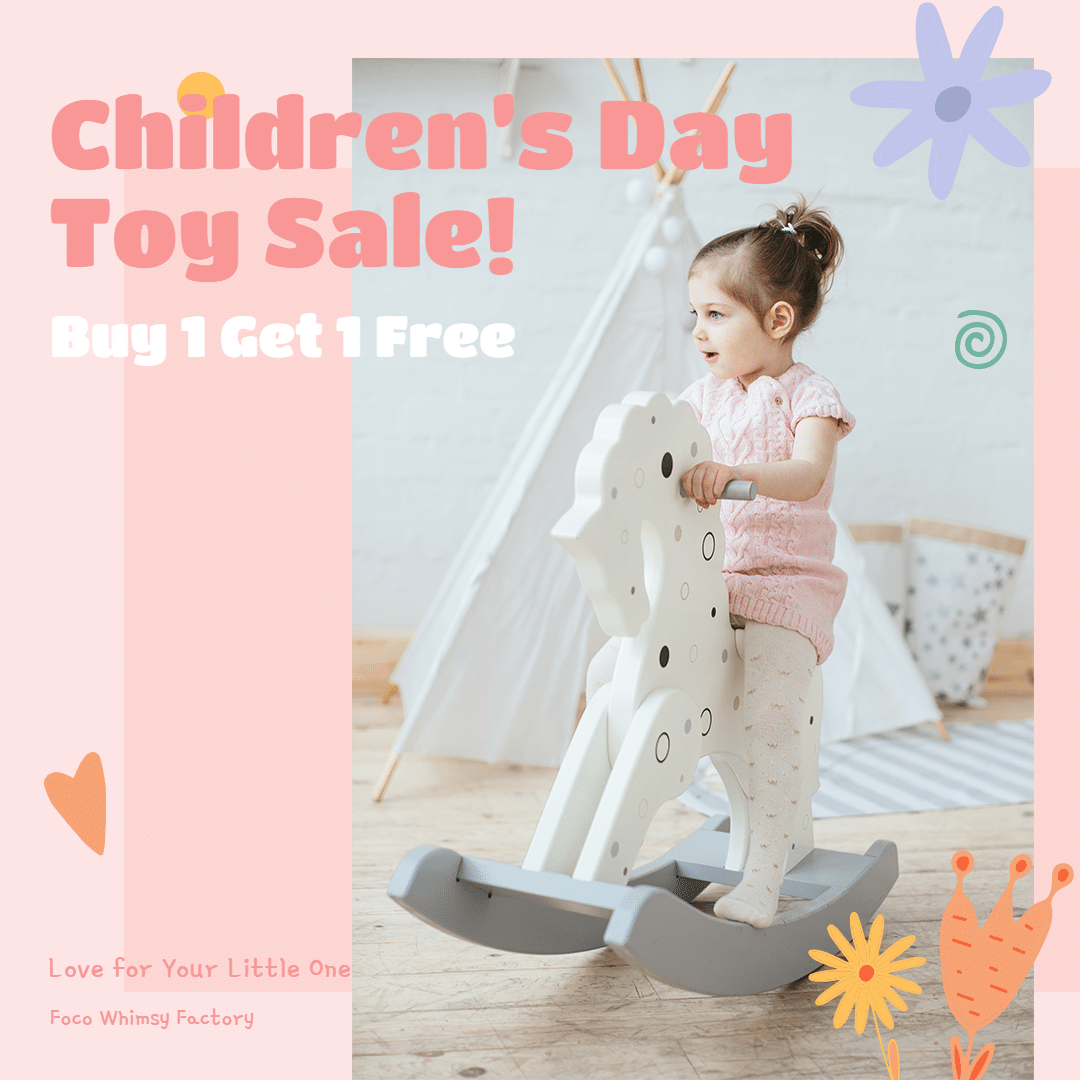 Children's day promotion ecommerce product image