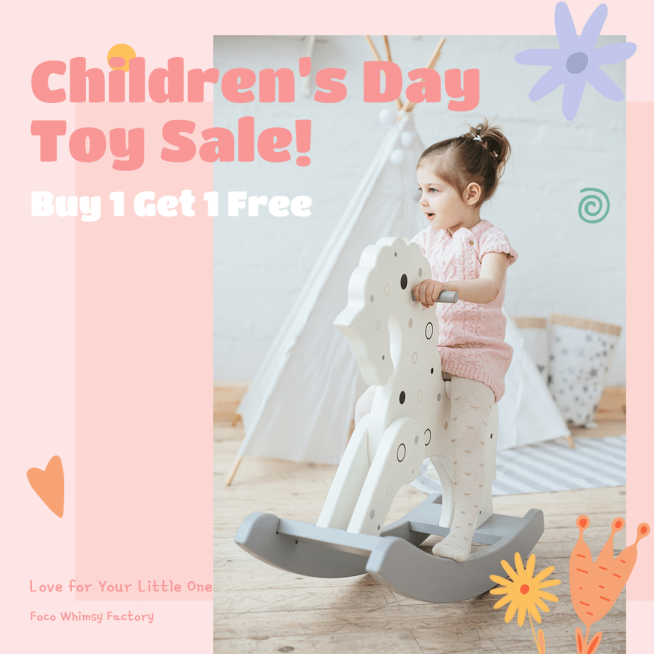 Children's day promotion ecommerce product image预览效果