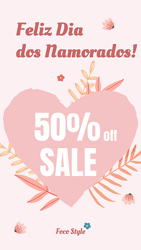 Feliz Dia dos namorados ecommerce story