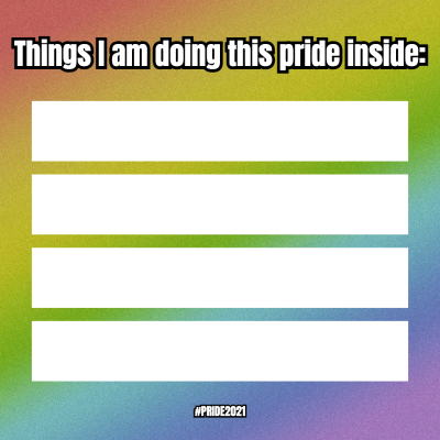 Simple Rainbow Theme Event List Instagram Post