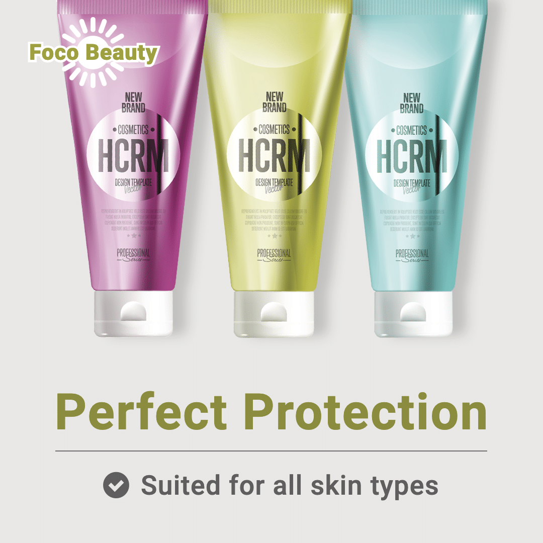 Geometry Typesetting Fashion Sunscreen Cream Promotion Ecommerce Product Image