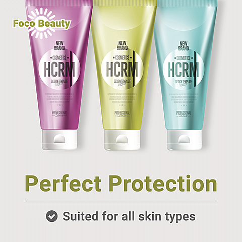 Geometry Typesetting Fashion Sunscreen Cream Promotion Ecommerce Product Image