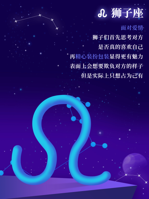 12星座运势娱乐测试小红书配图套系预览效果